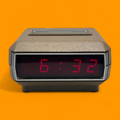 Vintage Micronta Digital Alarm Clock with Red LED Display
