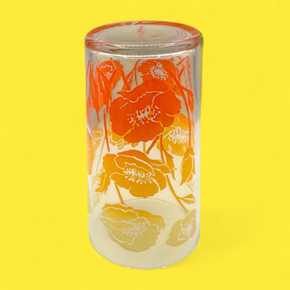 4 Anchor Hocking Morning Glory Flower Juice Glasses – Vintage  70s Retro Floral Drinkware