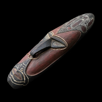 Papua New Guinea Sepik Ceremonial Mask Hand Carved Tribal Art