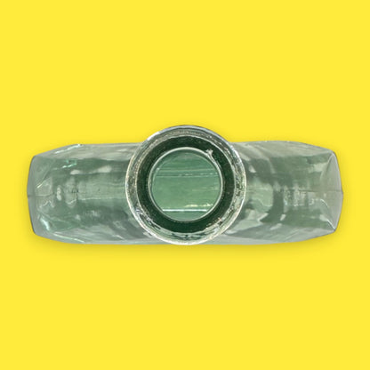Vintage Green Triangle Apothecary Bottle – Timeless Glass Décor Accent