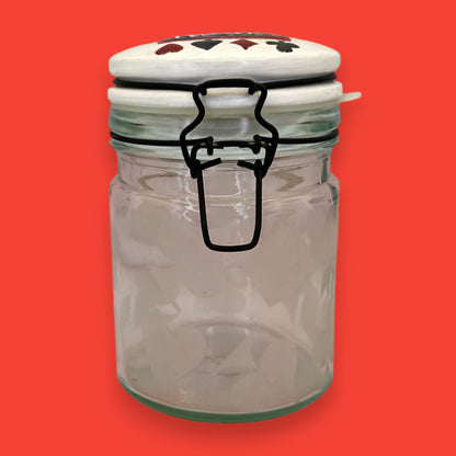 Poker Night Ceramic Money & Poker Chip Holder Jar