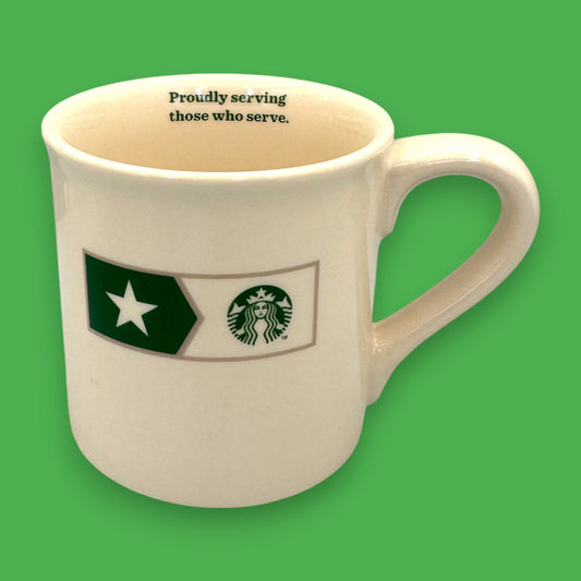 Starbucks Military Replacement Mug – Proudly Serving Those Who Serve – 14 fl oz / 414 ml