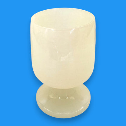Vintage Onyx Marble Wine Goblets – Mid-Century Barware Set of 4