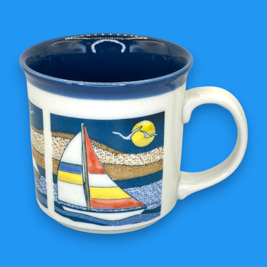 Vintage Sailboat Themed Mug – Otagiri Japan Replacement Mug