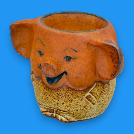 Ceramic Pig Egg Cup – Vintage Japanese Made Replacement Mug