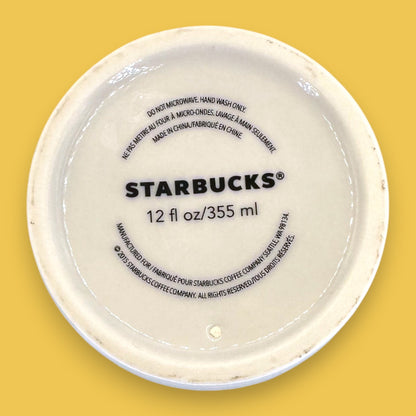 Starbucks Abstract Portrait Modern Blusher Ceramic Travel Mug - Replacment Mug 12 fl/oz (Copy)