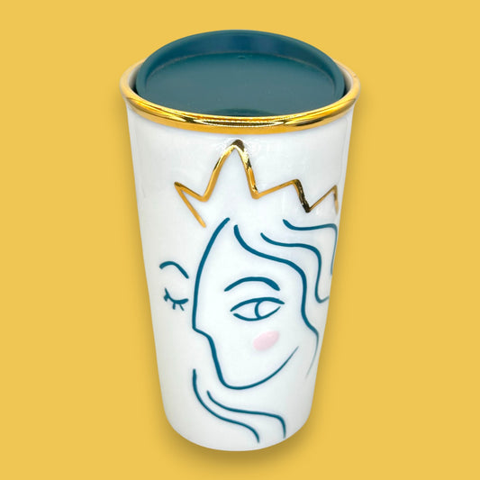 Starbucks 2017 Anniversary "Crown Siren" Ceramic Travel Mug - Replacement