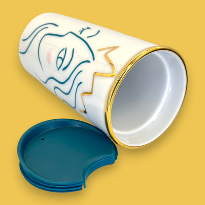 Starbucks 2017 Anniversary "Crown Siren" Ceramic Travel Mug - Replacement