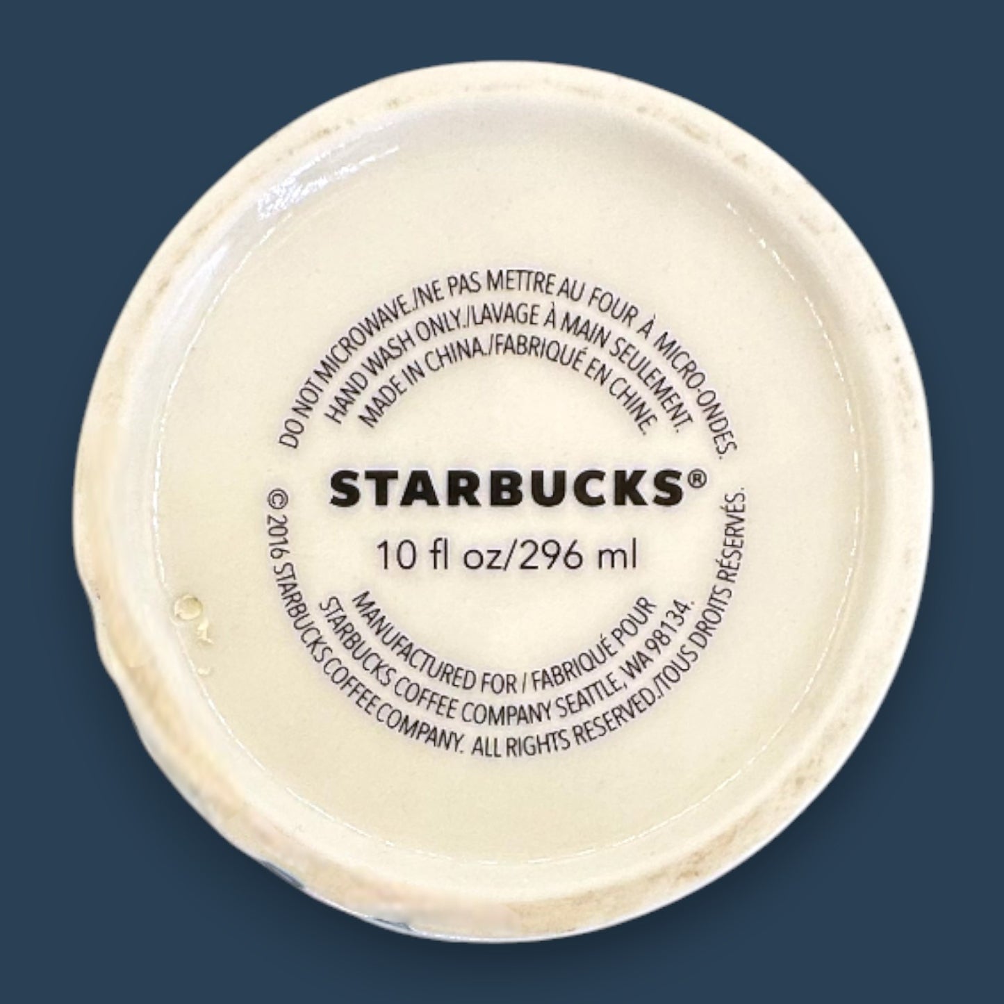 Starbucks 2016 Anniversary Siren Ceramic Tumbler Pitch - Replacment