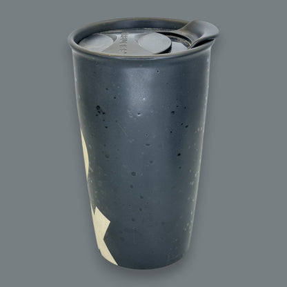 Starbucks Black Splatter "&" Ceramic Travel Mug - Replacement Mug 12 fl/oz