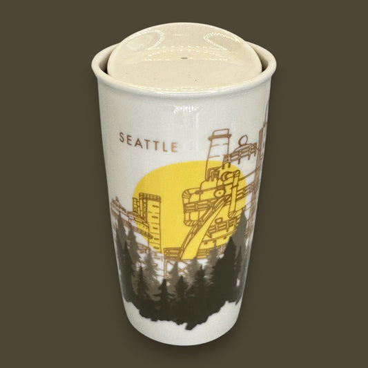 Starbucks Seattle Gas Works Park Ceramic Travel Mug - Replacement Mug 12 fl/oz