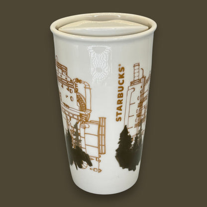 Starbucks Seattle Gas Works Park Ceramic Travel Mug - Replacement Mug 12 fl/oz