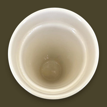 Starbucks White Faceted Ceramic Travel Mug Green Lid - Replacement Mug 10 fl/oz