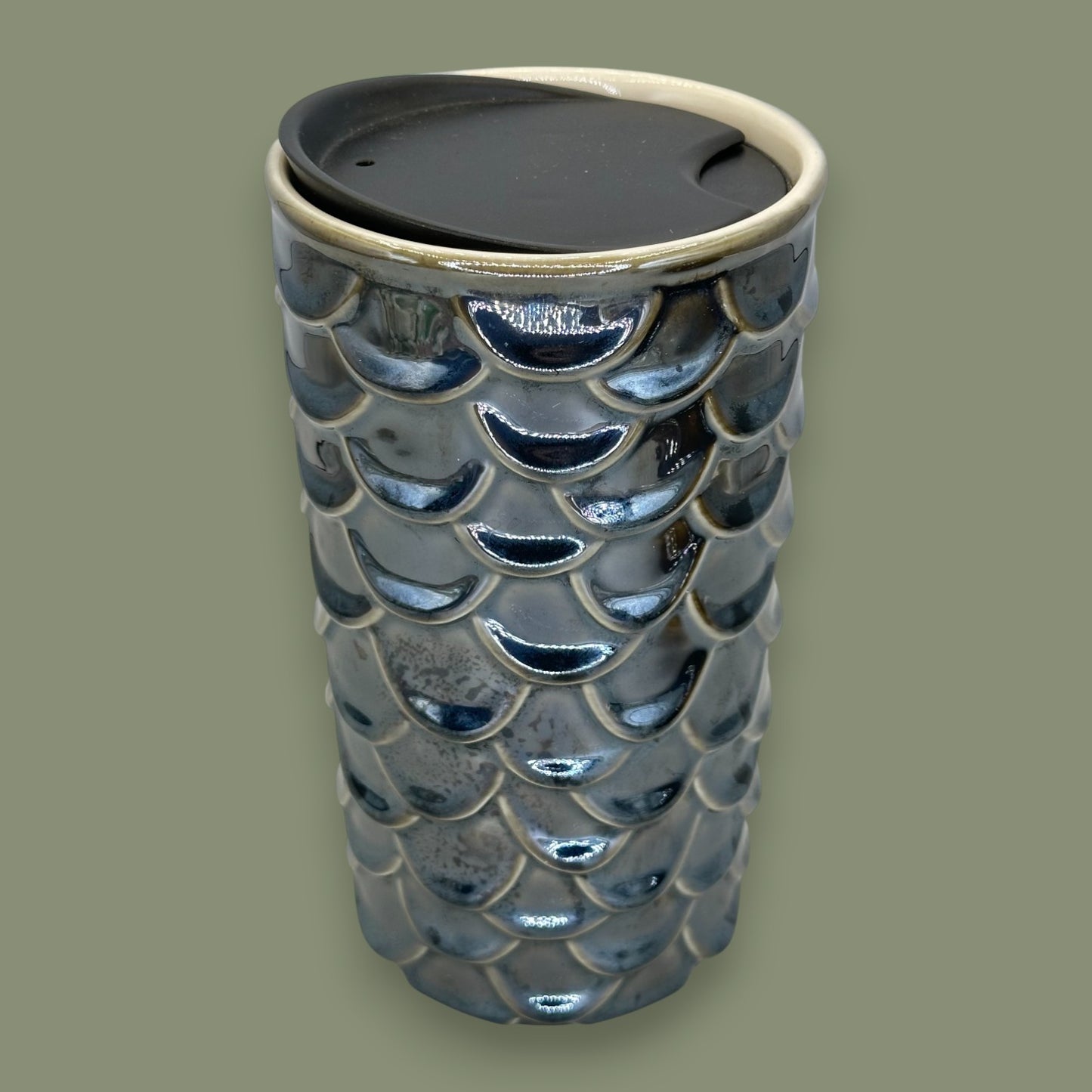 Starbucks Metallic Mermaid Scales Ceramic Travel Mug - Replacement Mug 10 fl/oz