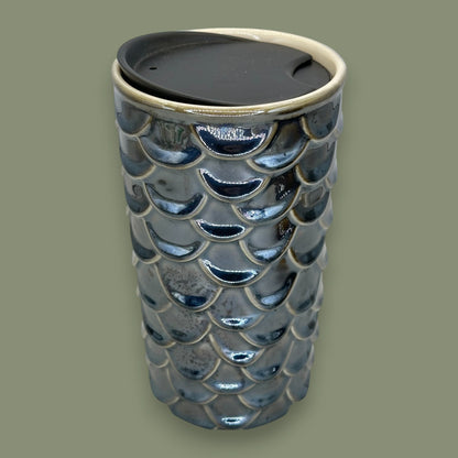 Starbucks Metallic Mermaid Scales Ceramic Travel Mug - Replacement Mug 10 fl/oz