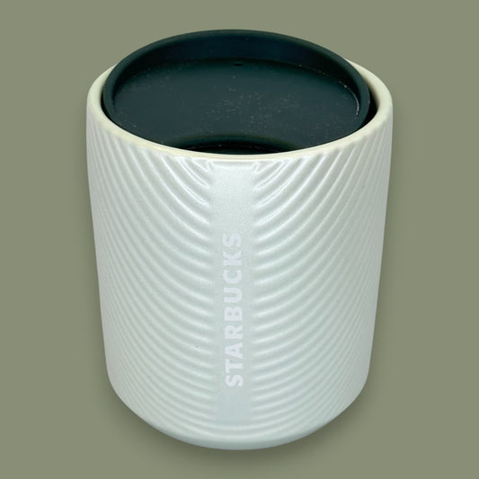 Starbucks Textured Green Diagonal Stripe Travel Mug - Replacement Mug 8 fl/oz