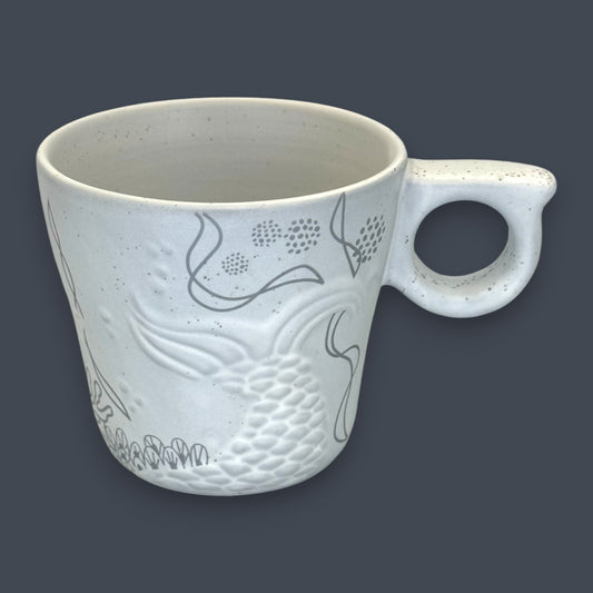Starbucks Artisan Siren Mermaid Tail Relief Coffee Mug
