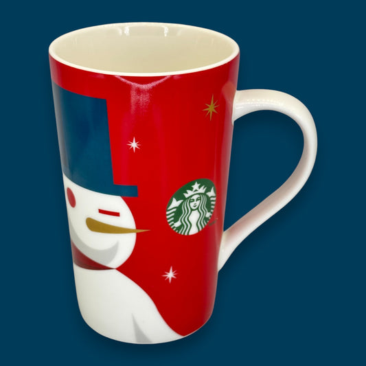 Starbucks Vintage Snowman Barista Mug Collectible  2012 Holiday Edition