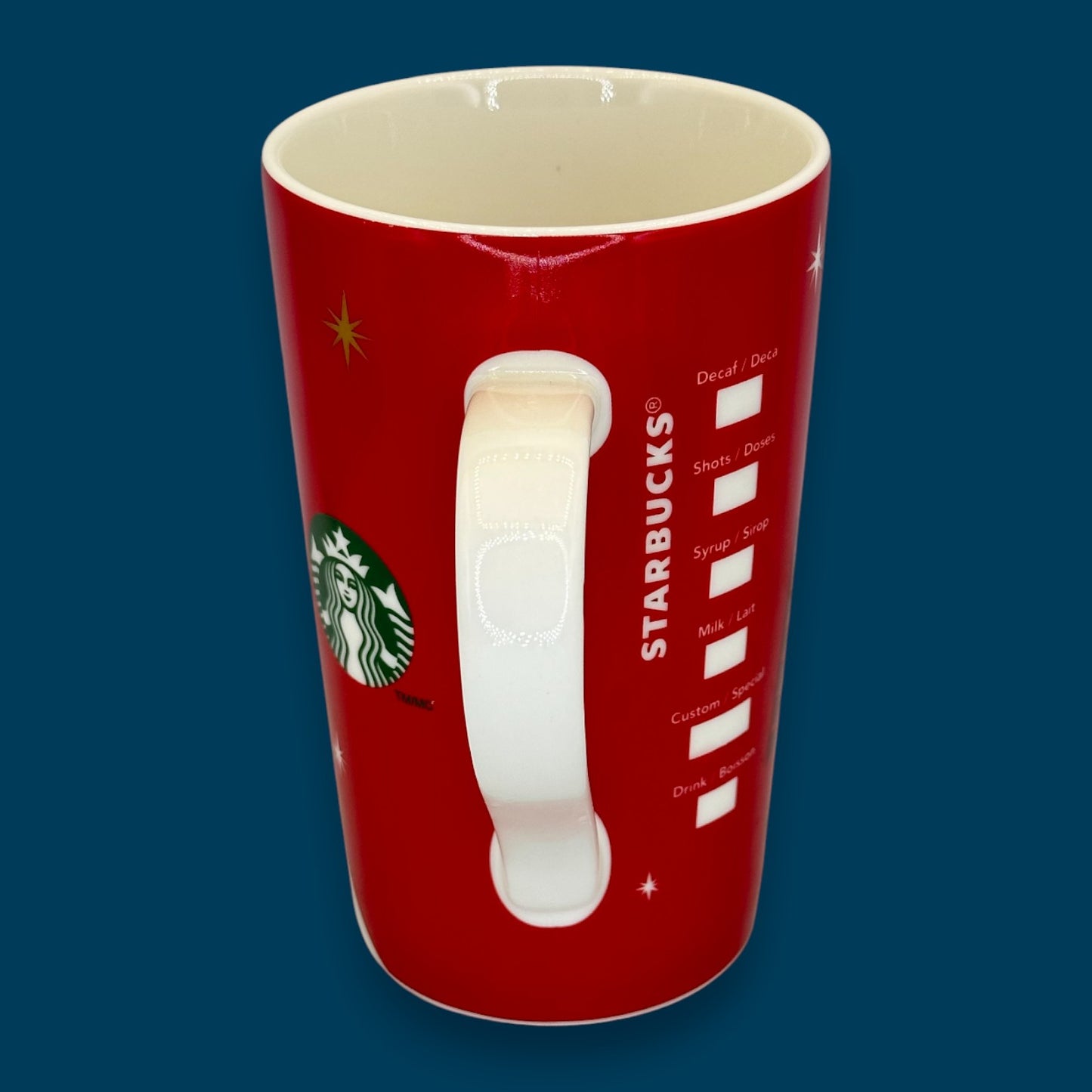 Starbucks Vintage Snowman Barista Mug Collectible  2012 Holiday Edition