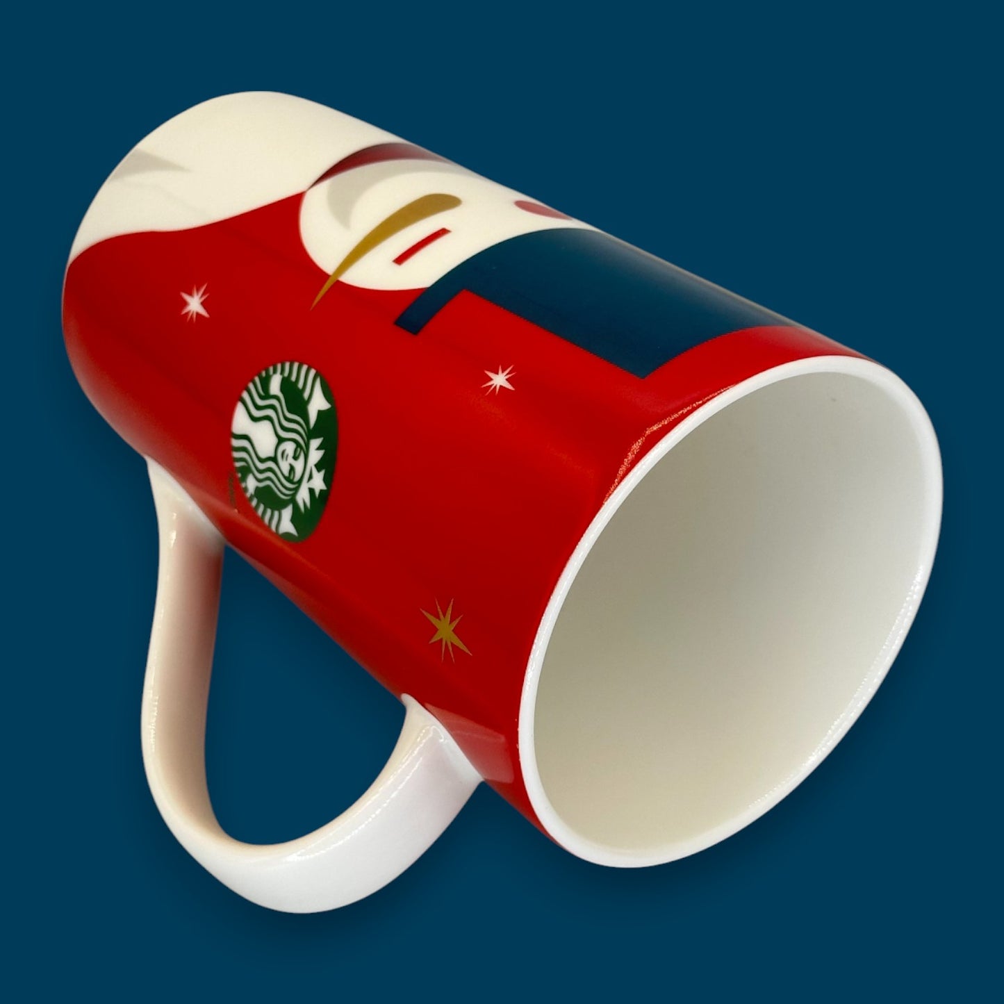 Starbucks Vintage Snowman Barista Mug Collectible  2012 Holiday Edition