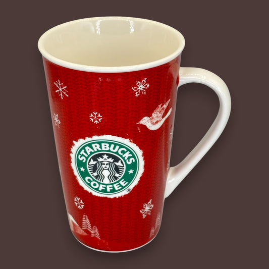 Vintage Starbucks Holiday Mug Collector’s Edition Red Knit Ceramic - Replacement Mug