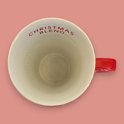 Vintage Starbucks Christmas Blend Mug 2014 Red Ceramic Seasonal Replacement Mug