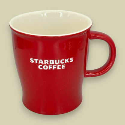 Starbucks 2008 Red Holiday Ceramic Coffee Mug 14 fl oz - Replacement Mug Seasonal