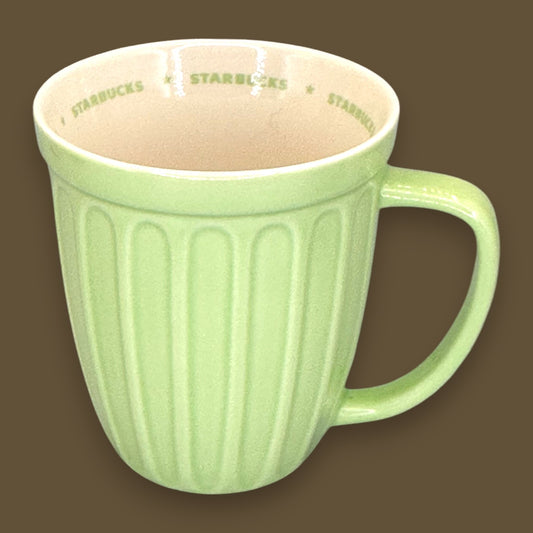 Starbucks Green Ribbed Ceramic Mug 2006 - Replacement Mug