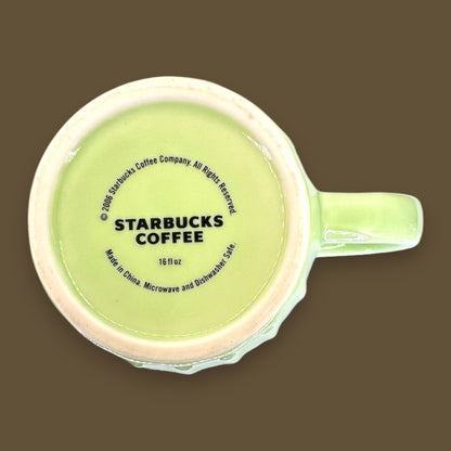 Starbucks Green Ribbed Ceramic Mug 2006 - Replacement Mug