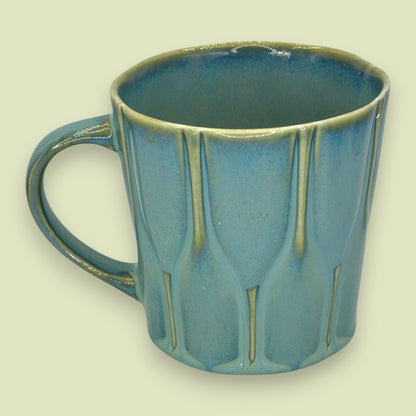Rare Starbucks 2010 Lucky Bamboo New Bone China Mug in Blue-Green Glaze