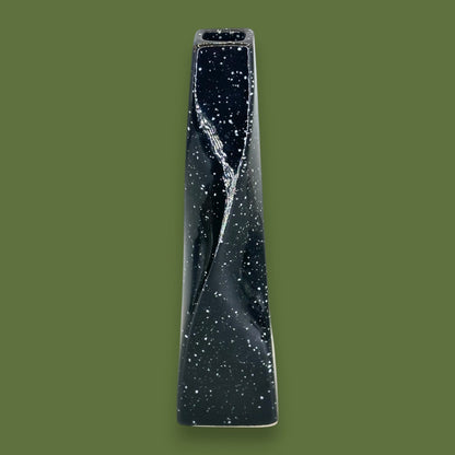 Black Japanese Vase – Kyoei Japan Twisted Ceramic Flower Vase