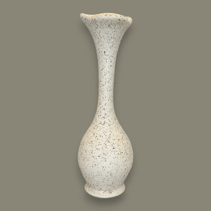 Tall Ceramic Vase – Vintage Speckled Studio Pottery by MYRA