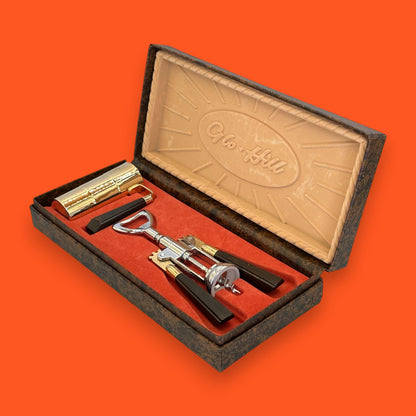 Barmates Cocktail Bar Kit – Vintage Glo-Hill Canada Set with Corkscrew and Jigger