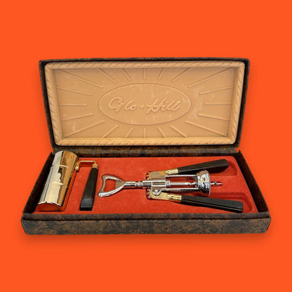 Barmates Cocktail Bar Kit – Vintage Glo-Hill Canada Set with Corkscrew and Jigger