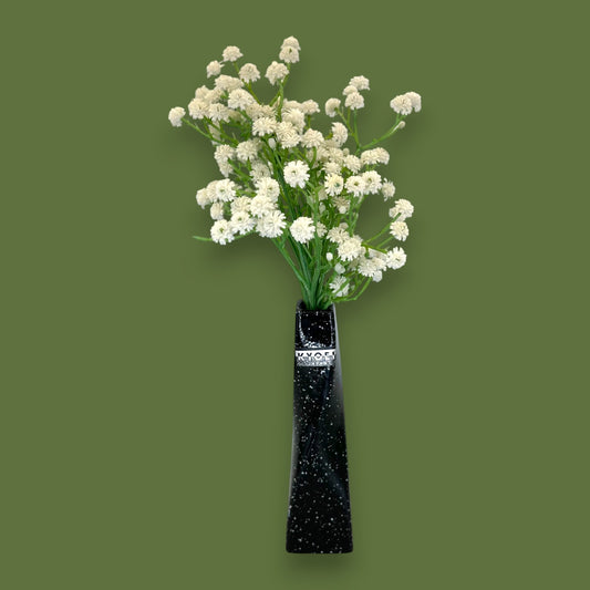 Black Japanese Vase – Kyoei Japan Twisted Ceramic Flower Vase