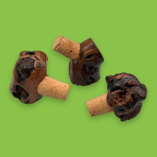 Vintage Bottle Corks with Wooden Handles – Set of 3 - Barware