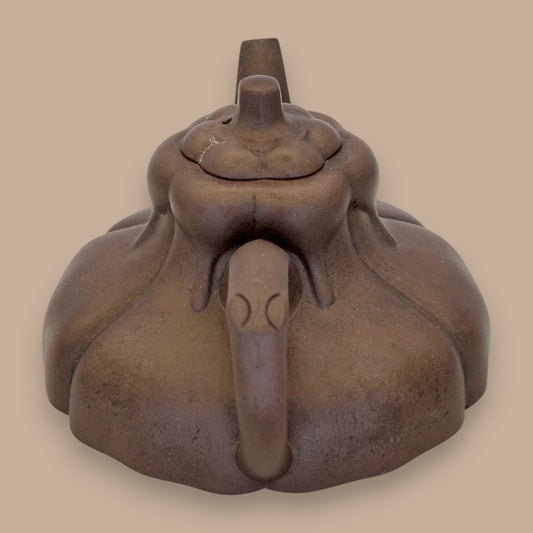 Chinese Yixing Zisha Clay Gourd Teapot with Lid - Antique China Teapot