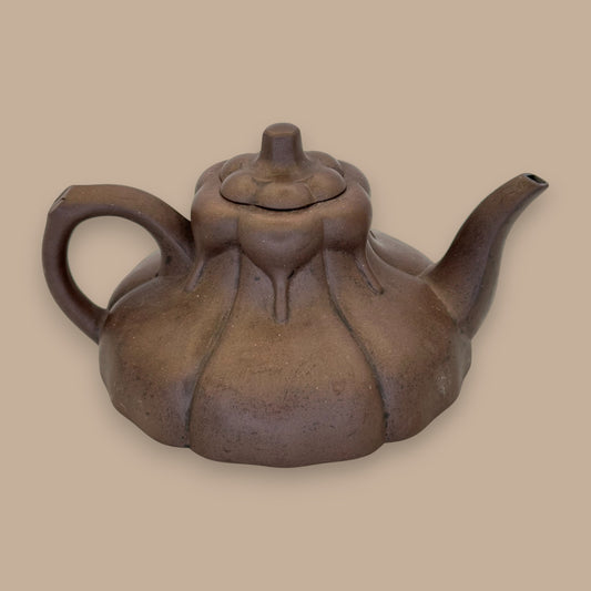 Chinese Yixing Zisha Clay Gourd Teapot with Lid - Antique China Teapot