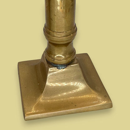 Pair of Vintage Brass Candlestick Holders – Elegant Taper Candle Stands