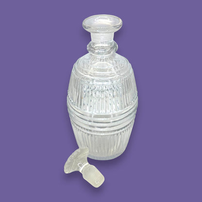 Georgian or Regency Cut Glass Spirit Decanter – Cut & Polished Pontil Barware