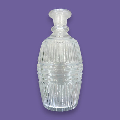 Georgian or Regency Cut Glass Spirit Decanter – Cut & Polished Pontil Barware