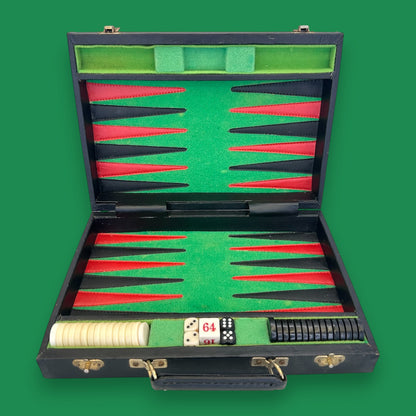 Vintage Backgammon Game – Classic Travel Case Edition