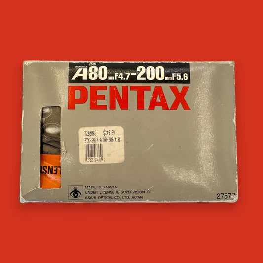 Pentax 80–200mm f/4.7–5.6 Zoom Lens with Original Box