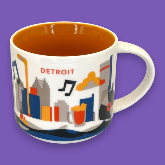 Starbucks Detroit “You Are Here Series” Replacement Mug – 14 fl oz / 414 mL