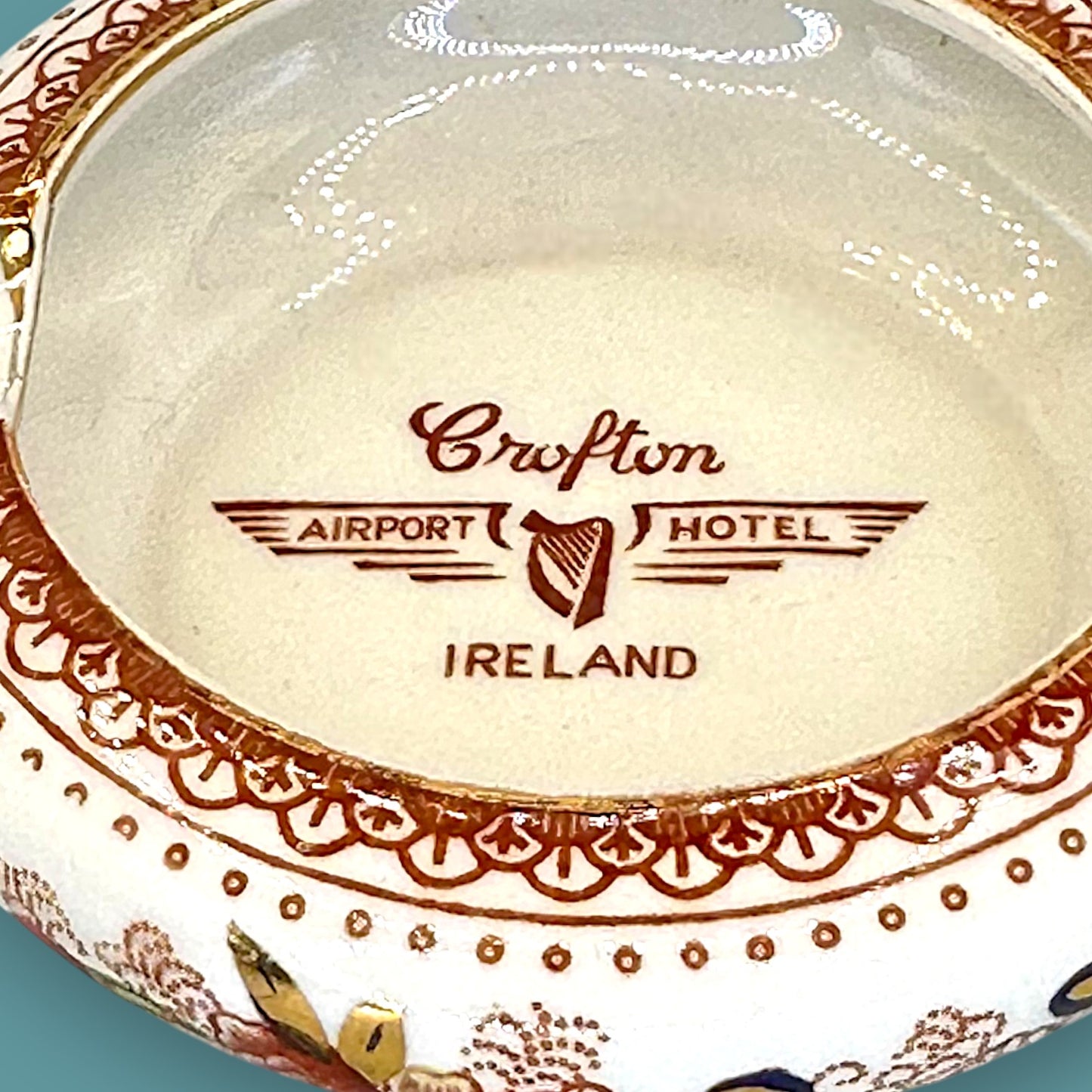 Crofton Airport Hotel Ashtray - Dublin Ireland - Vintage Ashtray - Irish