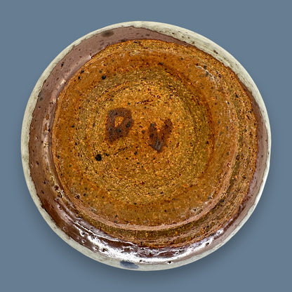 Blue Dot Ceramic Grey Bowl – Handcrafted Studio Pottery