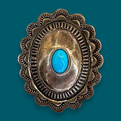 Vintage Navajo Style Turquoise + Sterling Silver Earrings – Southwestern Boho Jewelry