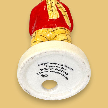 Rupert the Bear Figurine – Rupert and His Friends Collection (1981) Beswick England