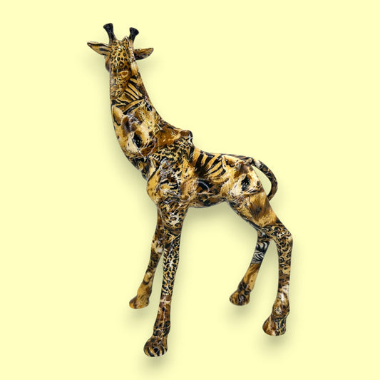 Vintage La Vie Wild Animal Print Giraffe Figurine Statue 🦒