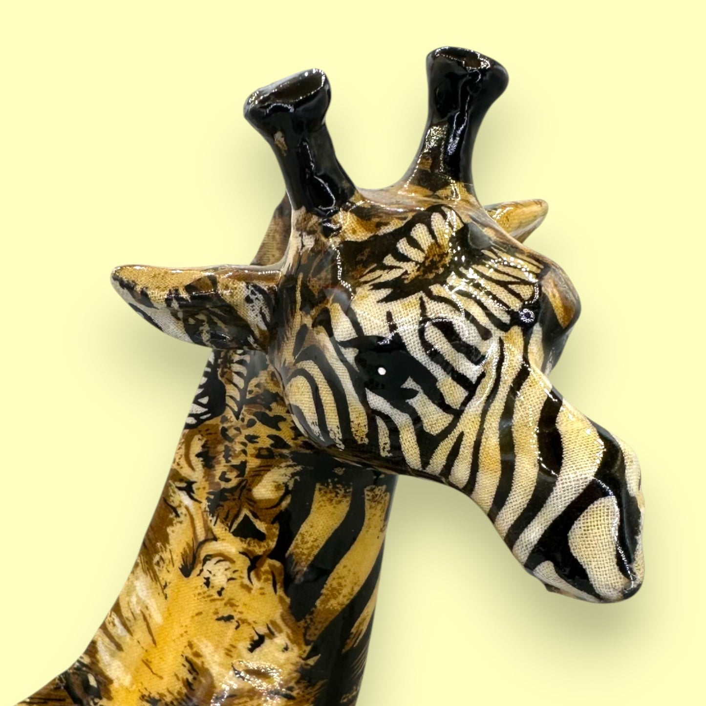 Vintage La Vie Wild Animal Print Giraffe Figurine Statue 🦒